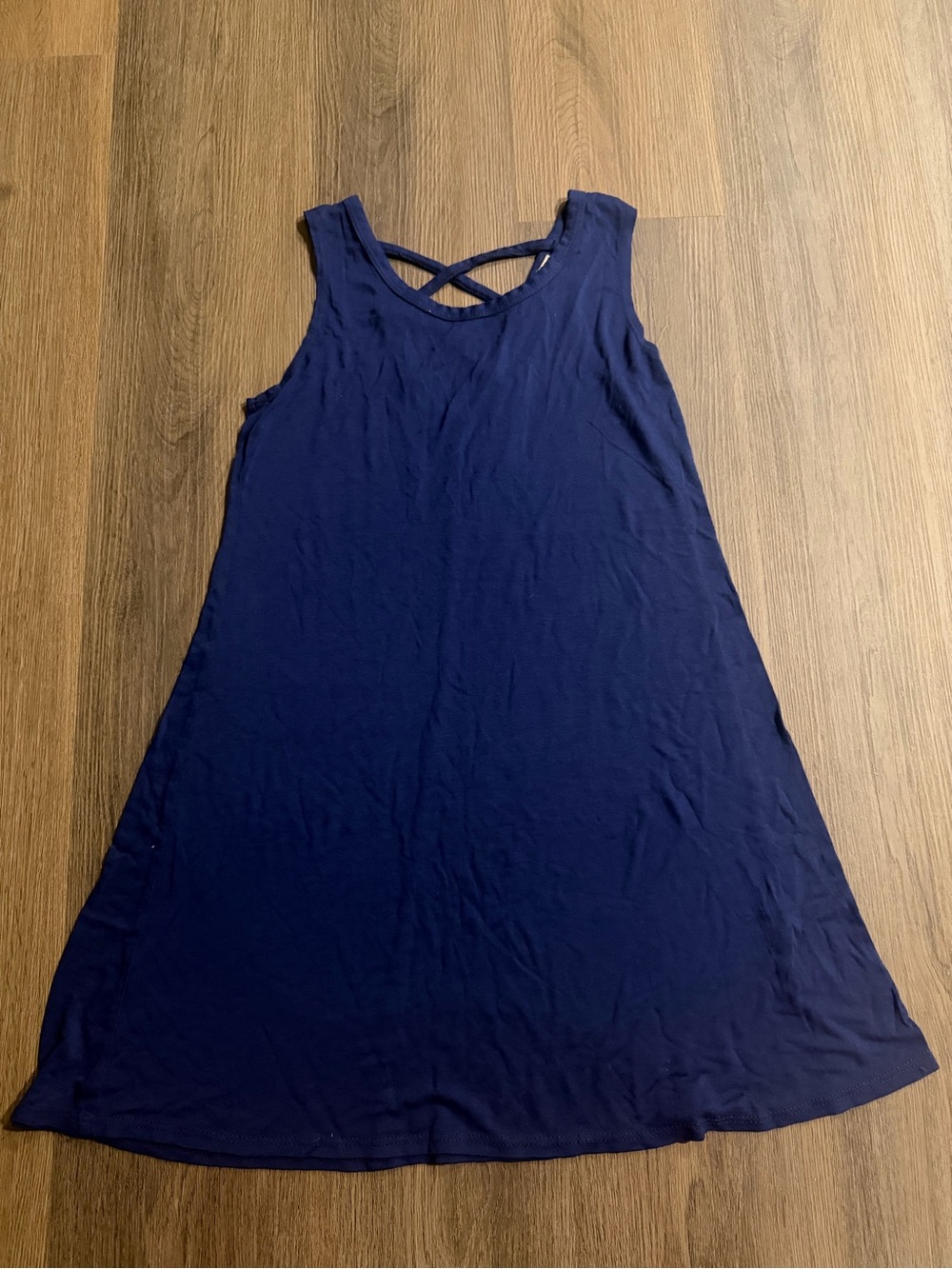 Olivia Rae Navy Crossback Swing Tank Dress